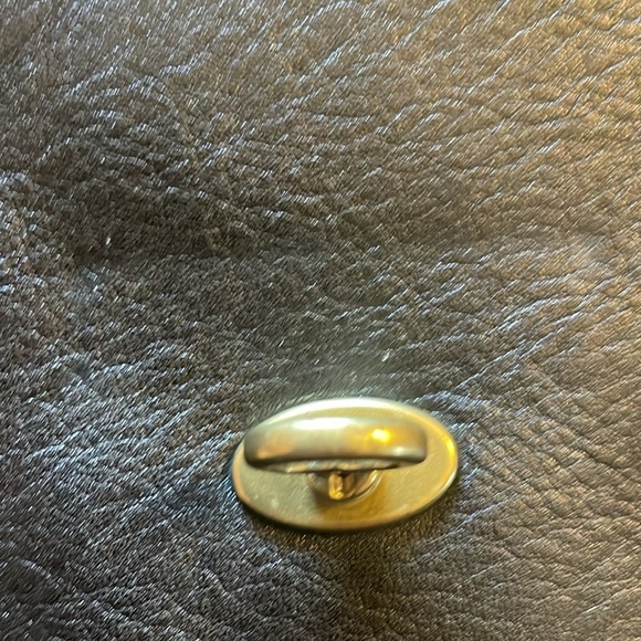 Fossil Leather Cowhide Leopard Print Clutch Wristlet Bag Turn Lock Organizer - Picture 6 of 8